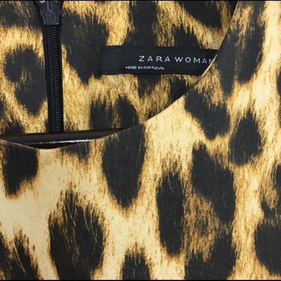 ZARA leopard print peplum top XS - Picture 4 of 4